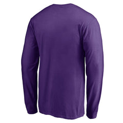 Minnesota Vikings Team Arch Knockout Long Sleeve T-Shirt Purple | NFL