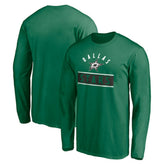 Dallas Stars Team Arch Knockout Long Sleeve T-Shirt - Kelly Green - NHL