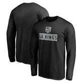 Los Angeles Kings Team Arch Knockout Long Sleeve T-Shirt - Black - NHL