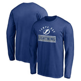 Tampa Bay Lightning Team Arch Knockout Long Sleeve T-Shirt - Blue - NHL