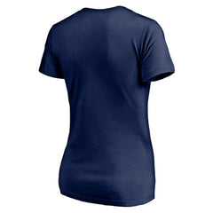 Edmonton Oilers Women's Mascot In Bounds V-Neck T-Shirt - Navy - NHL