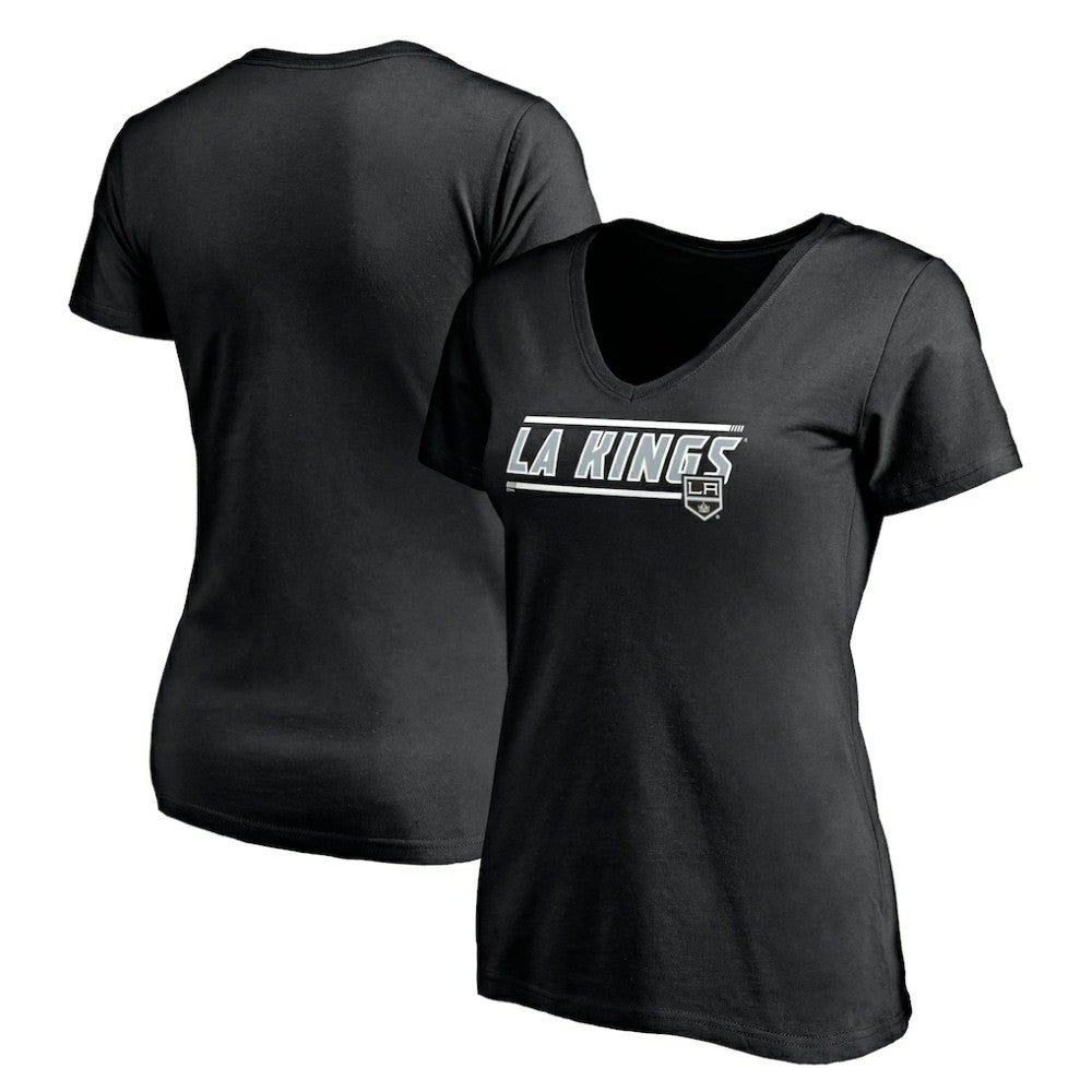 Los Angeles Kings Women's Mascot In Bounds V-Neck T-Shirt - Black - NHL
