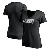 Los Angeles Kings Women's Mascot In Bounds V-Neck T-Shirt - Black - NHL