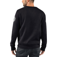 Boston Bruins Starter x NHL Black Ice Cross Check Pullover Sweatshirt - Black - NHL