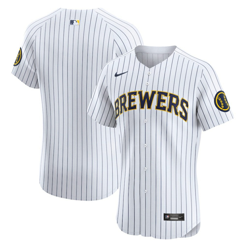 Milwaukee Brewers Nike Alternate Vapor Premier Elite Patch Jersey - MLB