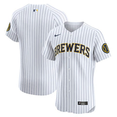 Milwaukee Brewers Nike Alternate Vapor Premier Elite Patch Jersey - MLB