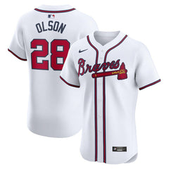 Matt Olson Atlanta Braves Nike Home Elite Player Jersey - MLB