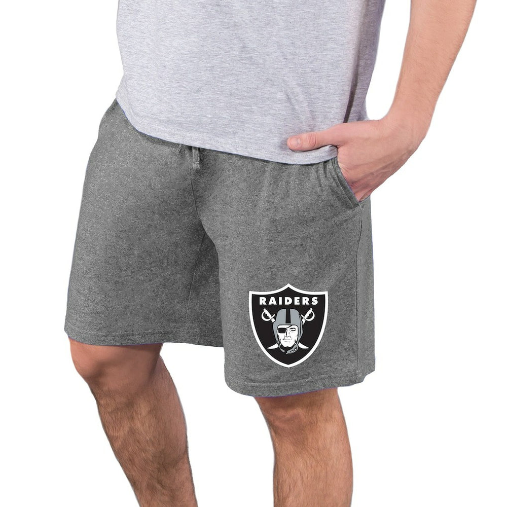 Las Vegas Raiders Concepts Sport Quest Knit Jam Shorts Charcoal | NFL