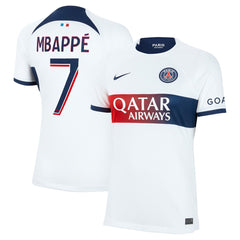 Kylian Mbappe Paris Saint-Germain Women's 2023/24 Away Stadium Replica Player Jersey White | Nike discount