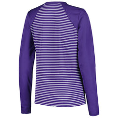 Minnesota Vikings Antigua Women's Maverick Waffle Henley Long Sleeve T-Shirt Purple | NFL