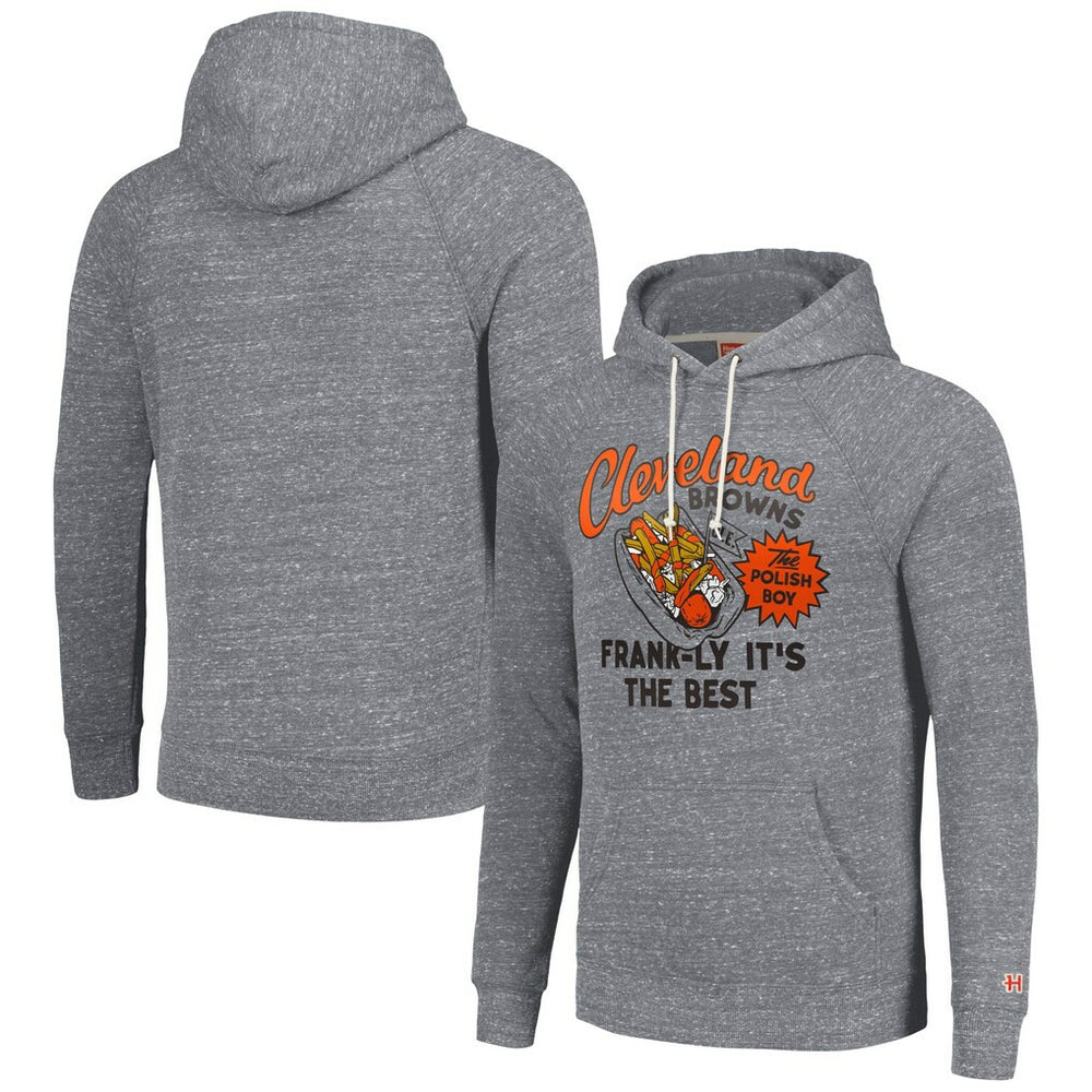 Cleveland Browns Homage Unisex NFL x Guy Fieri’s Flavortown Tri-Blend Pullover Hoodie Gray | NFL