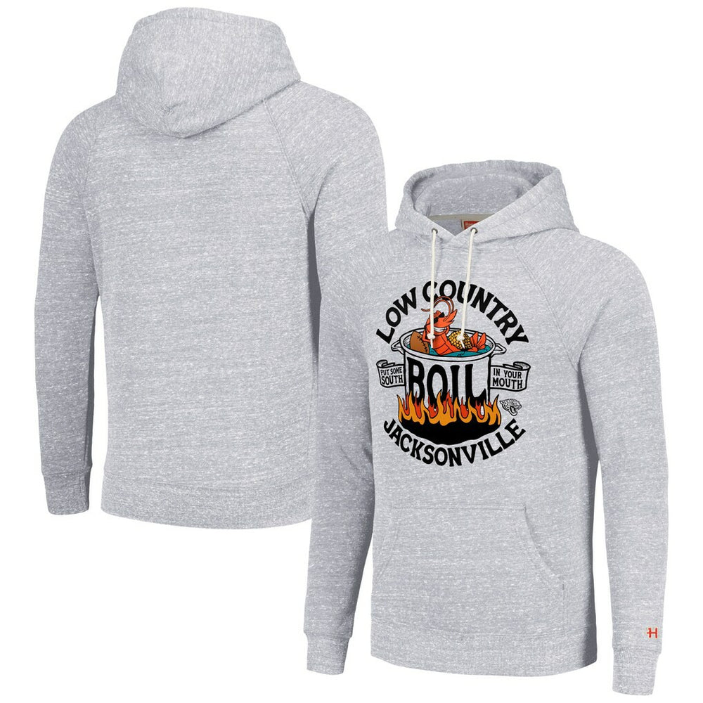 Jacksonville Jaguars Homage Unisex NFL x Guy Fieri’s Flavortown Tri-Blend Pullover Hoodie Ash | NFL