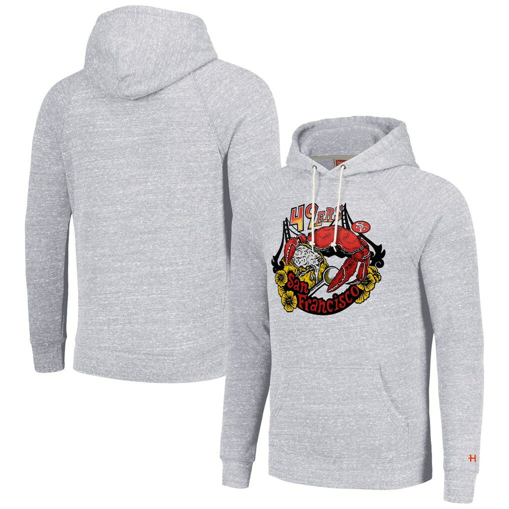 San Francisco 49ers Homage Unisex NFL x Guy Fieri’s Flavortown Tri-Blend Pullover Hoodie Ash | NFL