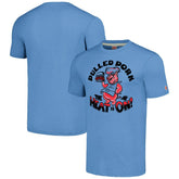 Carolina Panthers Homage Unisex NFL x Guy Fieri’s Flavortown Tri-Blend T-Shirt Light Blue | NFL