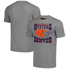 Denver Broncos Homage Unisex NFL x Guy Fieri’s Flavortown Tri-Blend T-Shirt Gray | NFL