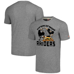 Las Vegas Raiders Homage Unisex NFL x Guy Fieri’s Flavortown Tri-Blend T-Shirt Gray | NFL