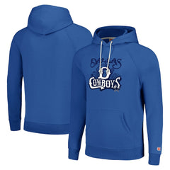 Dallas Cowboys Homage Unisex Hyperlocal Raglan Pullover Hoodie Royal | NFL