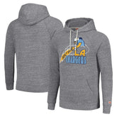 Los Angeles Chargers Homage Unisex Hyperlocal Raglan Pullover Hoodie Gray | NFL