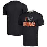 Cincinnati Bengals Homage Unisex The NFL ASL Collection by Love Sign Tri-Blend T-Shirt Charcoal | NFL