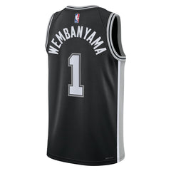Victor Wembanyama San Antonio Spurs Unisex 2023 NBA Draft First Round Pick Swingman Jersey Icon Edition Black - NBA