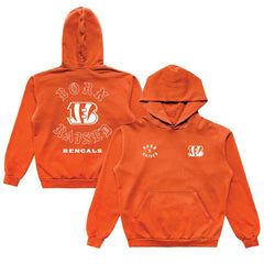 Cincinnati Bengals Born x Raised Unisex Pullover Hoodie Orange | NFL