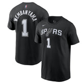 Victor Wembanyama San Antonio Spurs Icon 2022/23 Name & Number T-Shirt Black - NBA