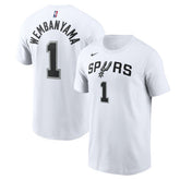 Victor Wembanyama San Antonio Spurs Icon 2022/23 Name & Number T-Shirt White - NBA