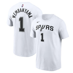 Victor Wembanyama San Antonio Spurs Icon 2022/23 Name & Number T-Shirt White - NBA