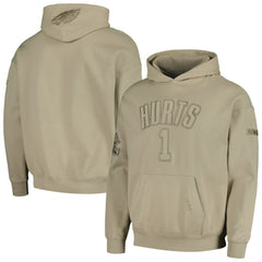 Jalen Hurts Philadelphia Eagles Pro Standard Player Name & Number Pullover Hoodie Tan | NFL
