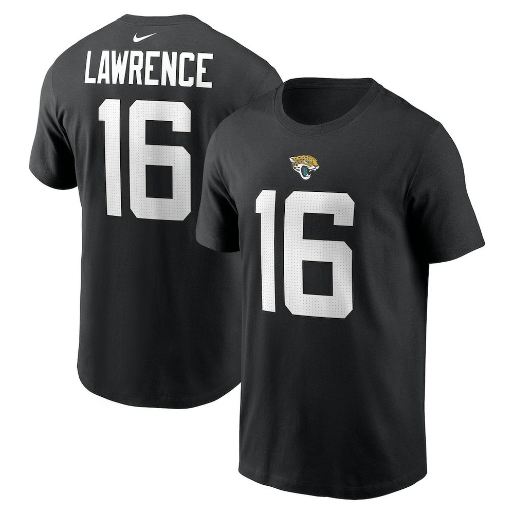 Trevor Lawrence Jacksonville Jaguars Player Name & Number T-Shirt Black | Nike for Sale