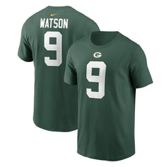 Christian Watson Green Bay Packers Player Name & Number T-Shirt Green | Nike for Sale