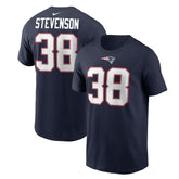 Rhamondre Stevenson New England Patriots Player Name & Number T-Shirt Navy | Nike for Sale