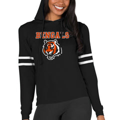 Cincinnati Bengals Concepts Sport Women's Marathon Lightweight Lounge Pullover Hoodie Black | NFL