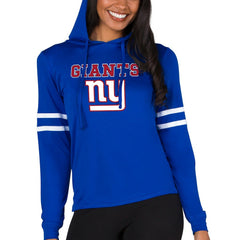 New York Giants Concepts Sport Women's Marathon Lightweight Lounge Pullover Hoodie Royal | NFL