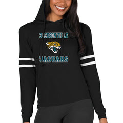 Jacksonville Jaguars Concepts Sport Women's Marathon Lightweight Lounge Pullover Hoodie Black | NFL
