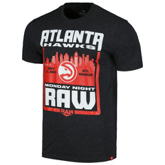 Sportiqe Monday Night RAW x Atlanta Hawks Tri-Blend T-Shirt Black - NBA