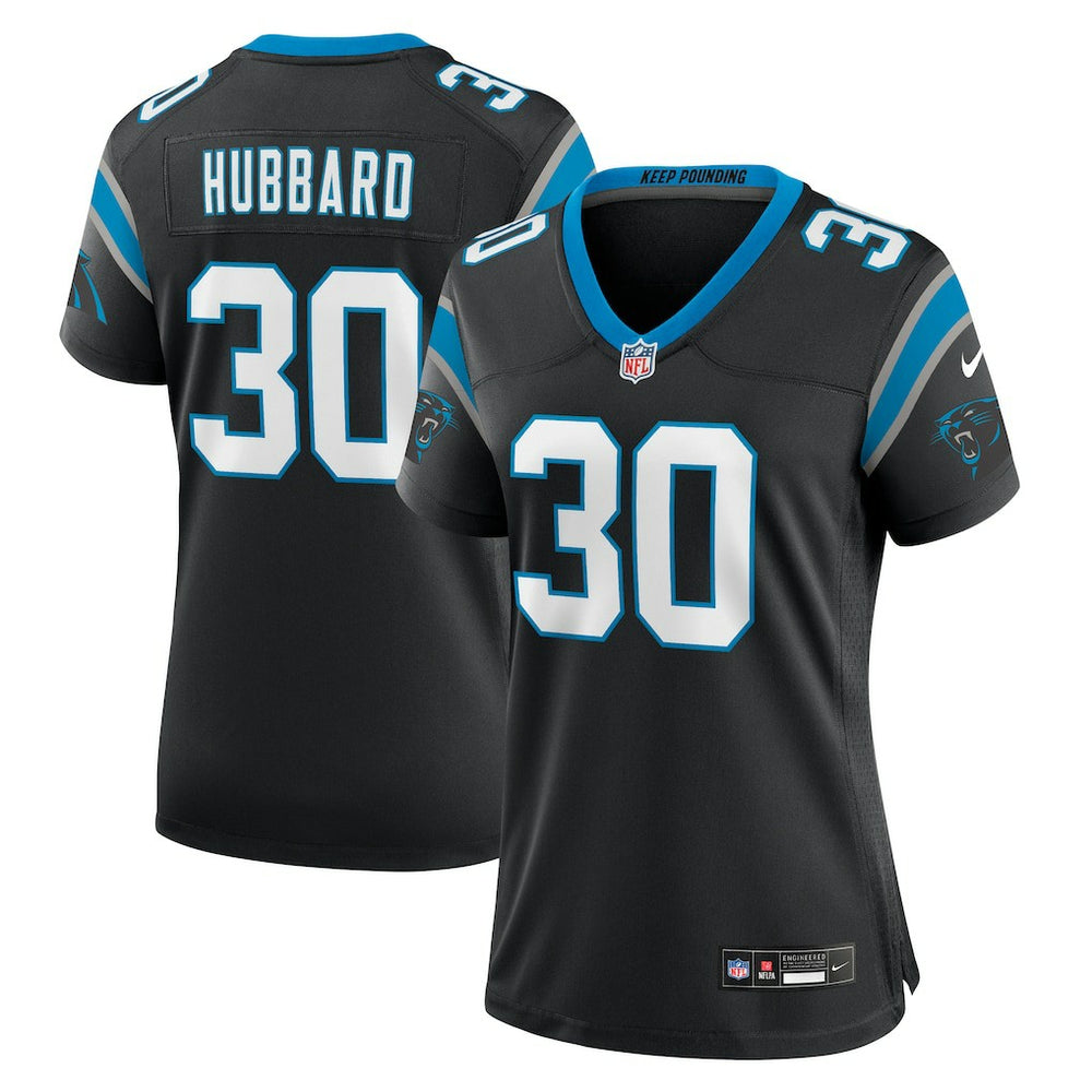 Chuba Hubbard Carolina Panthers Women's Team Game Jersey Black | Nike for Sale