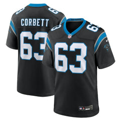 Austin Corbett Carolina Panthers Team Game Jersey Black | Nike for Sale