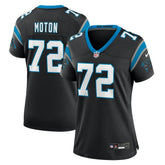 Taylor Moton Carolina Panthers Women's Team Game Jersey Black | Nike for Sale