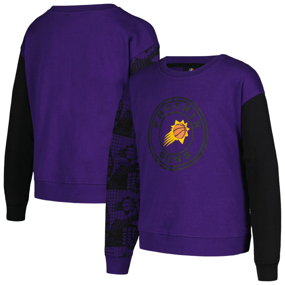 Phoenix Suns Girls Youth Trifecta Pullover Sweatshirt Purple - NBA