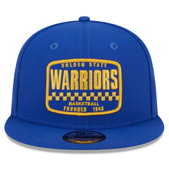 Golden State Warriors Rally Drive Finish Line Patch 9FIFTY Snapback Hat Royal - NBA