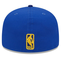 Golden State Warriors Rally Drive Checkerboard 59FIFTY Crown Fitted Hat Royal - NBA