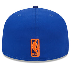 New York Knicks Rally Drive Checkerboard 59FIFTY Crown Fitted Hat Blue - NBA