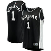 Victor Wembanyama San Antonio Spurs Fast Break Replica Jersey Icon Edition Black - NBA