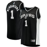 Victor Wembanyama San Antonio Spurs Youth Fast Break Replica Jersey Icon Edition Black - NBA