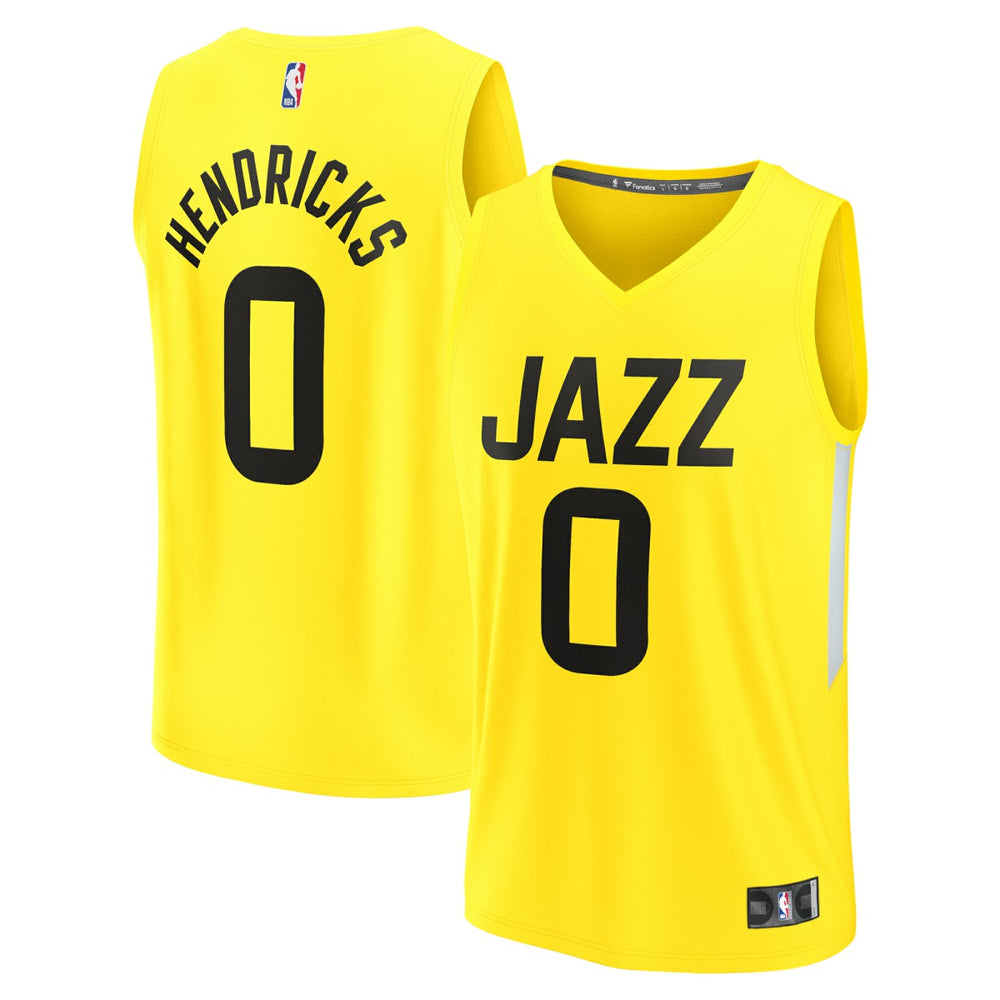 Taylor Hendricks Utah Jazz Youth Fast Break Replica Jersey Icon Edition Yellow - NBA