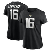 Trevor Lawrence Jacksonville Jaguars Women's Player Name & Number T-Shirt Black | Nike for Sale