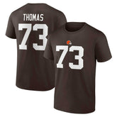 Joe Thomas Cleveland Browns Retired Player Icon Name & Number T-Shirt Brown | Fanatics