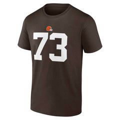 Joe Thomas Cleveland Browns Retired Player Icon Name & Number T-Shirt Brown | Fanatics