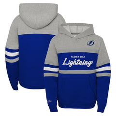 Tampa Bay Lightning Mitchell & Ness Youth Head Coach Pullover Hoodie - Gray - NHL